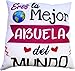 L'Informal Cojín Poliester Grande Eres la Mejor Abuela del Mundo