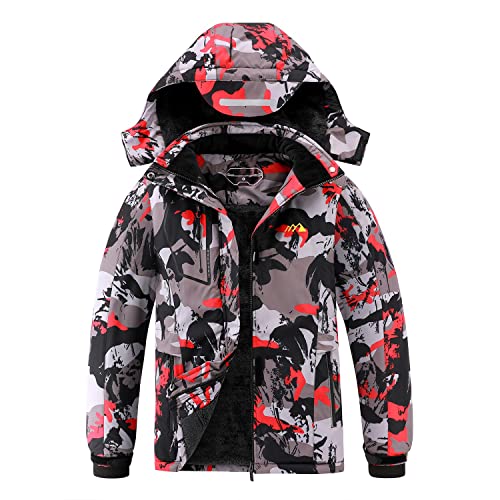 Lonthanly Kid's Ski Jacket Winter Waterproof Coat girls boys Fleece Snowboarding...