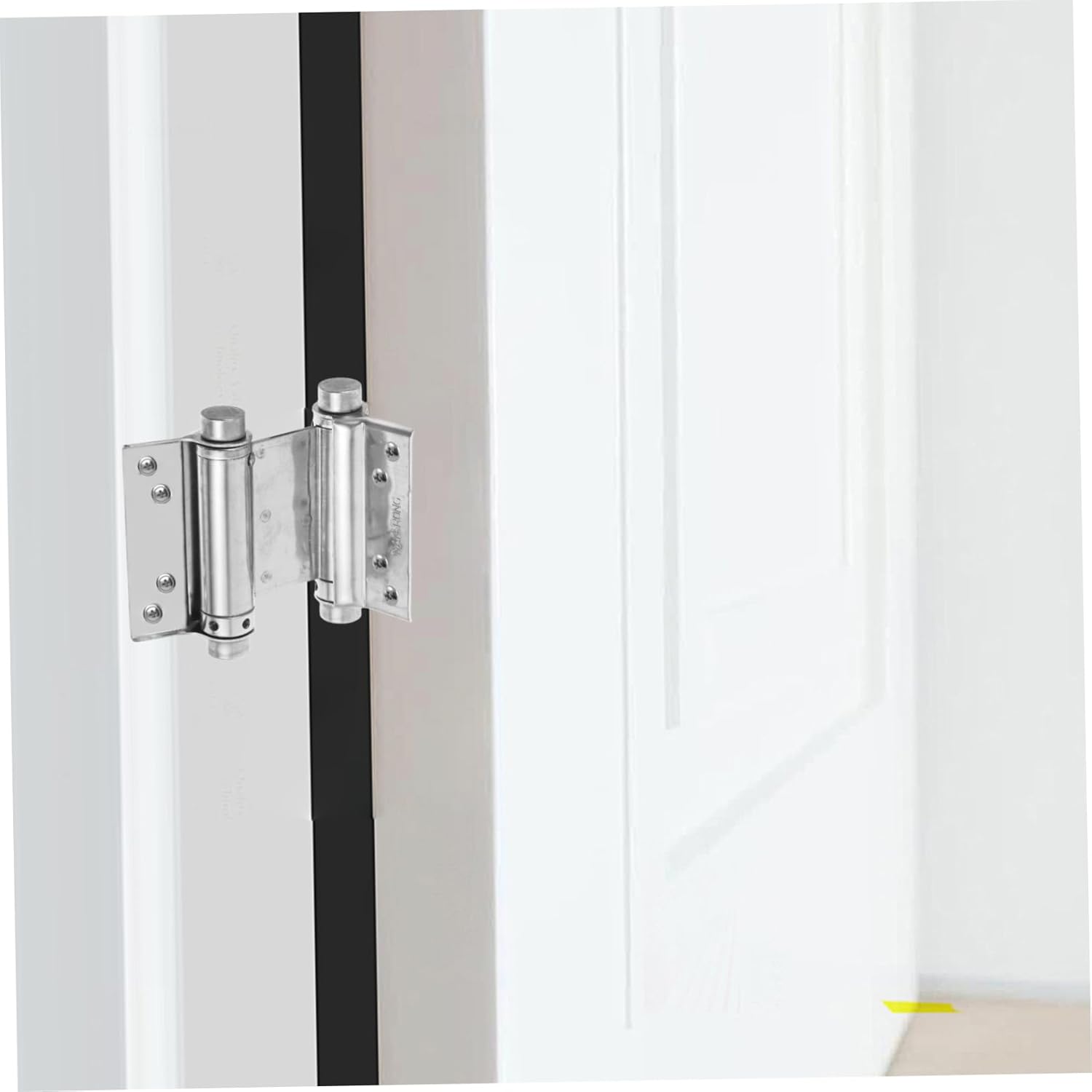 4PCS Heavy Duty Self Closing Double Spring Hinges 3-Inch Stainless Steel Door Hinges for Gates Cabinets and Doors Spring Loaded Hardware