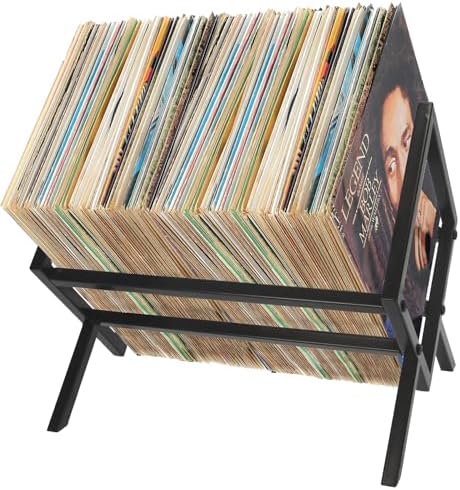 Umisu Vinyl Record Storage Rack 1-2-3 Tier, Record Storage Rack for ...