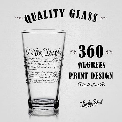 Lucky Shot We The People Pint Glass thumb #3
