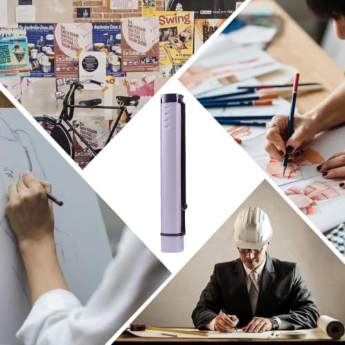 Tubo de caña de pescar y póster extensible de 24 pulgadas para planos 5