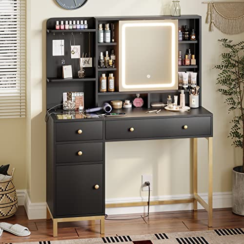 Top Ten Best Black Vanity Tables with Mirror