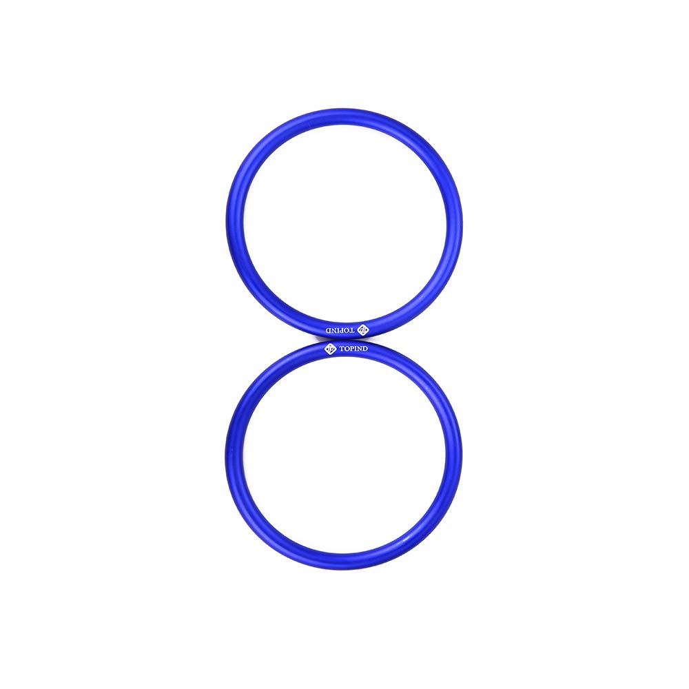 Topind 3" Large Size Aluminium Baby Sling Rings for Baby Carriers & Slings of 2 pcs Blue