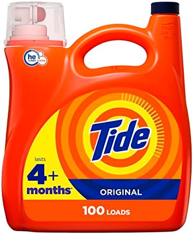 Tide Liquid Laundry Detergent, Original, 100 loads, 146 fl oz, HE Compatible