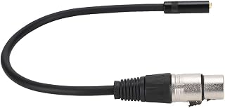 Leapiture 3.5MM Adapter Cable, Female To XLR Female Converter Zinc Alloy Audio Cable 3.5MM Interface Audio Adapter Cable Patch Cord