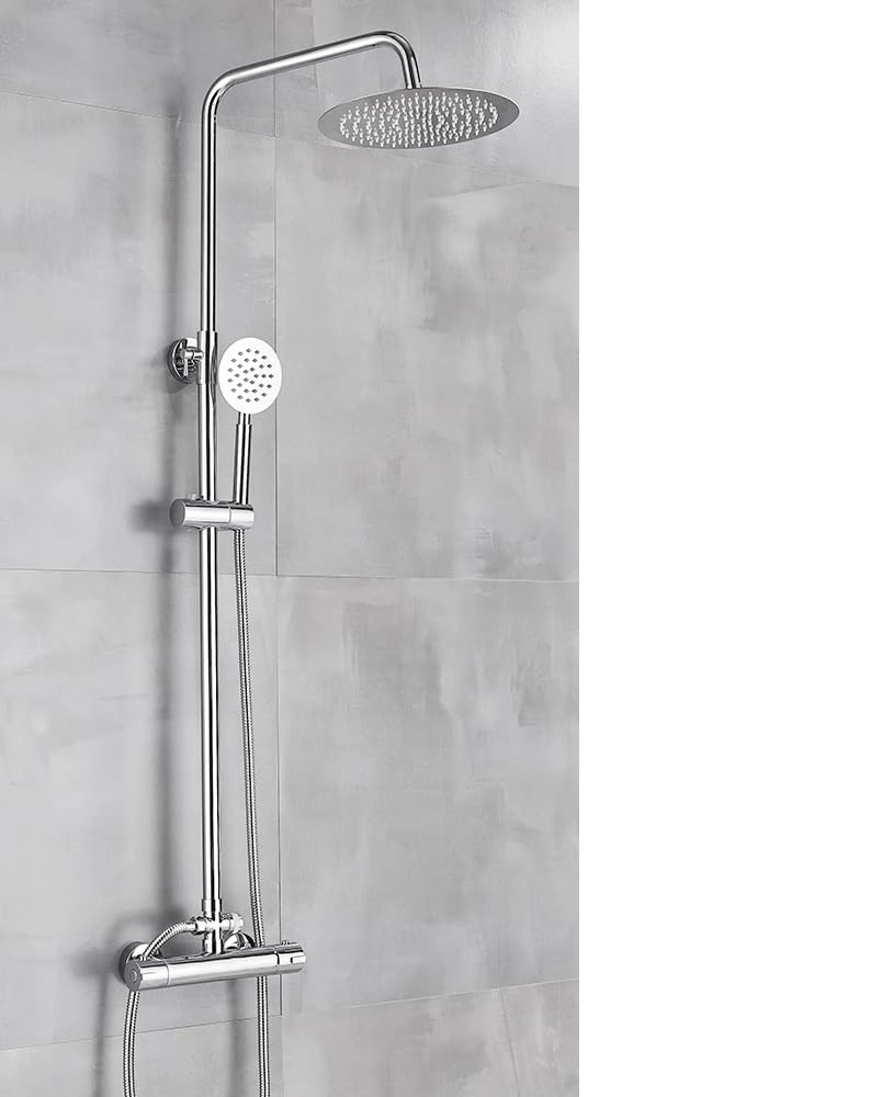 Mélangeurs d'eau chaude et froide haut de gamme avec douche effet pluie 8 pouces