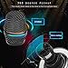 BONAOK Bluetooth Wireless Karaoke Microphone, Portable Rechargeable Karaoke Machine Speaker with Stereo Sound Party Home Birthday Gift for All Smartphone/PC (Space gray)