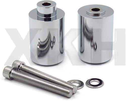 XKMT-Deslizador de marco de aluminio sin corte compatible con 2000-2001 CBR 929RR 2002-2003 CBR954RR RR cromado [B00YWCUE6W]