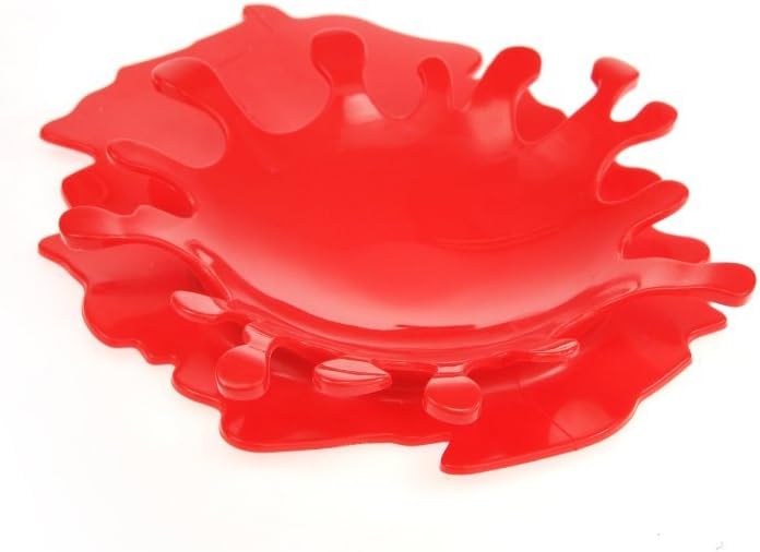 Mustard Spoon Rest Holder- Red Splash