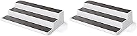 Vista 11 de Copco Organizador de especias de 3 niveles para armario o despensa, estante escalonado antideslizante de 10 pulgadas, diseño blanco/gris que