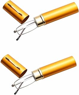 Pack of 2 Pen Reading Glasses for Men/Women, Near Vision,News Paper Reading,Unisex Slim Light Weight with FREE Screwdriver...