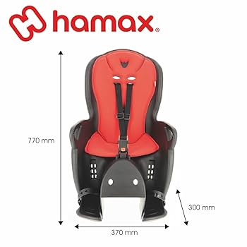 再値下げ！hamax 自転車後ろ用チャイルドシート 赤/グレー　ハマックス 楽天市場】自転車用 チャイルドシート Hamax Child Seat Rack