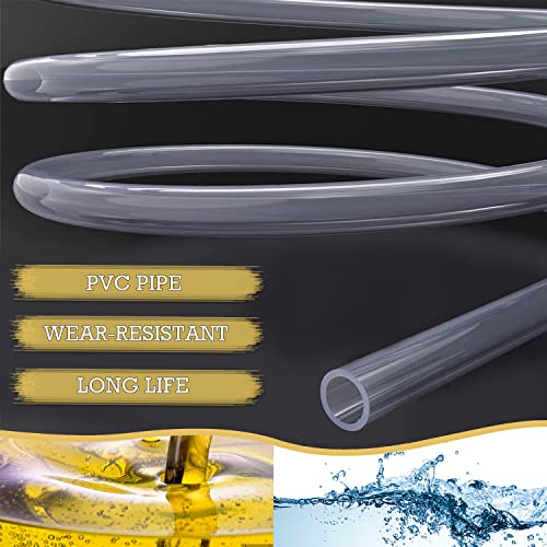 Handpumpe Umfüllpumpe Benzinpumpe 2M Verdicken Absaugpumpe Kraftstoffpumpe Benzin Auto für Kraftstoffe Notpumpe Benzin Diesel Wasser Benzinschlauch Öl Absaugpumpe (2 M)