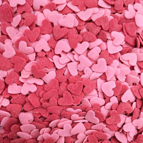 Valentines Sprinkles Red Pink Hearts Sprinkles Cupcake Cake Decoration Cake