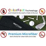 Wolf Golf Towels Best Dad by Par Golf Towel Golf Accessories for Men Golf Gifts for Men Embroidered Funny Golf Towel