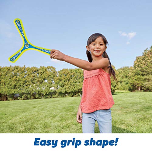 Kidoozie Super Boomerang, Unique 3 Bladed Boomerang, Flies Up to 60 feet, Portable, for Children 5 and up, Multicolor