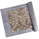 ジグソーパズルマット 専用 500 1000 1500 ピース対応 ノンスリップ パズル 保管マット 初心者 効率アップ 116*66cm（グレー）