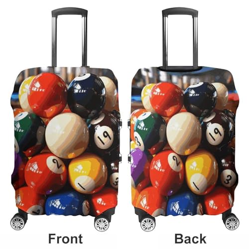 Color Billiards Printed Luggage Cover Protector, Fits 18-32 Inch Luggage3