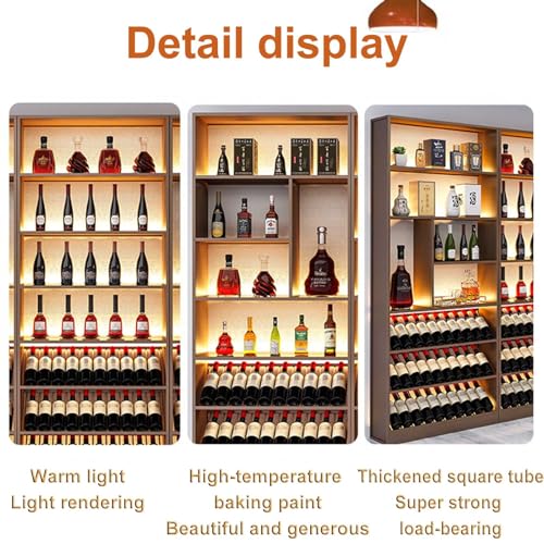 Soporte para Botellas de Vino con Luz LED y Estantes miniatura 4
