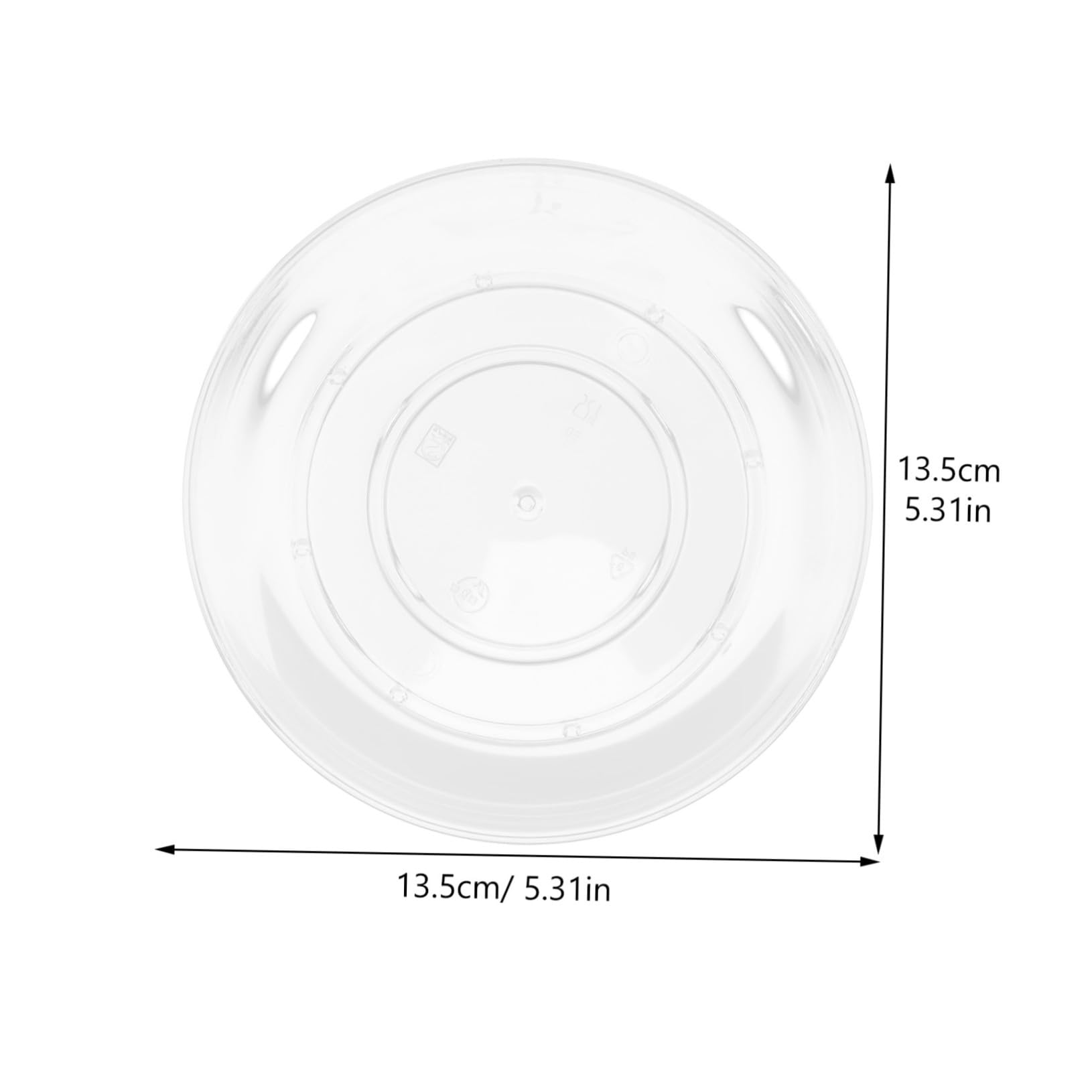 COLLBATH 20pcs Thickened Clear Serving Plates Reusable Appetizer Dipping Trays for Snacks Fruits and Sauces for Parties Picnics and Home Gatherings