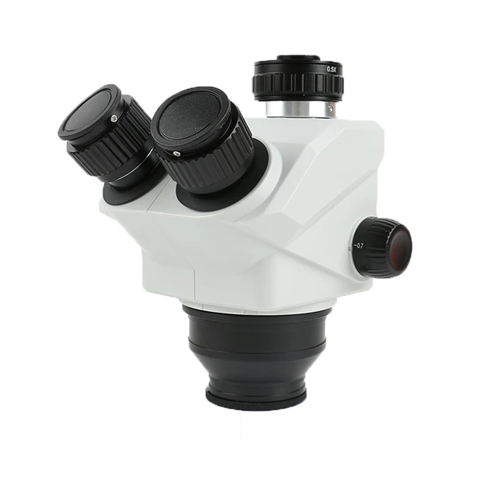 Testa microscopio stereo trinoculare 7X-50X con oculari WF10X/25MM