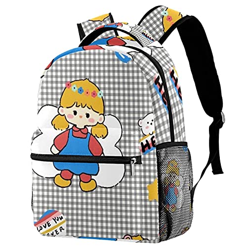 Sac à dos pour femme multicolore avec compartiments de rangement