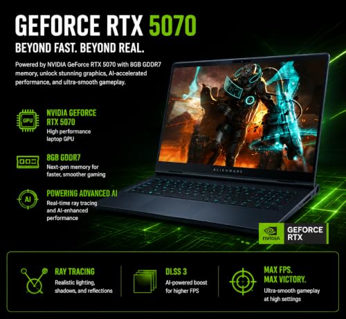 Image of Alienware 16X Aurora Gaming AI Laptop GeForce RTX 5070 Intel Ultra 9 275HX
