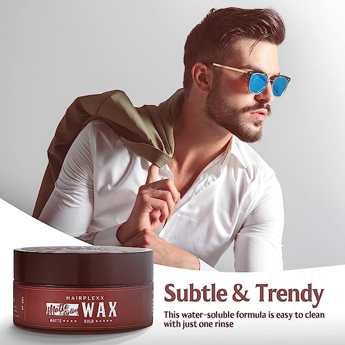 Hairplexx Cera Mate Fijador Fuerte 2.7 oz miniatura 5