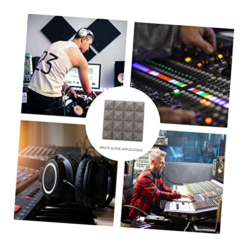Alasum 22pcs Paneles Acústicos Pirámide para Absorción de Sonido para Estudio en Casa Pared Gris Alta Densidad para Salas de Música y Estudios de Grabación miniatura 7