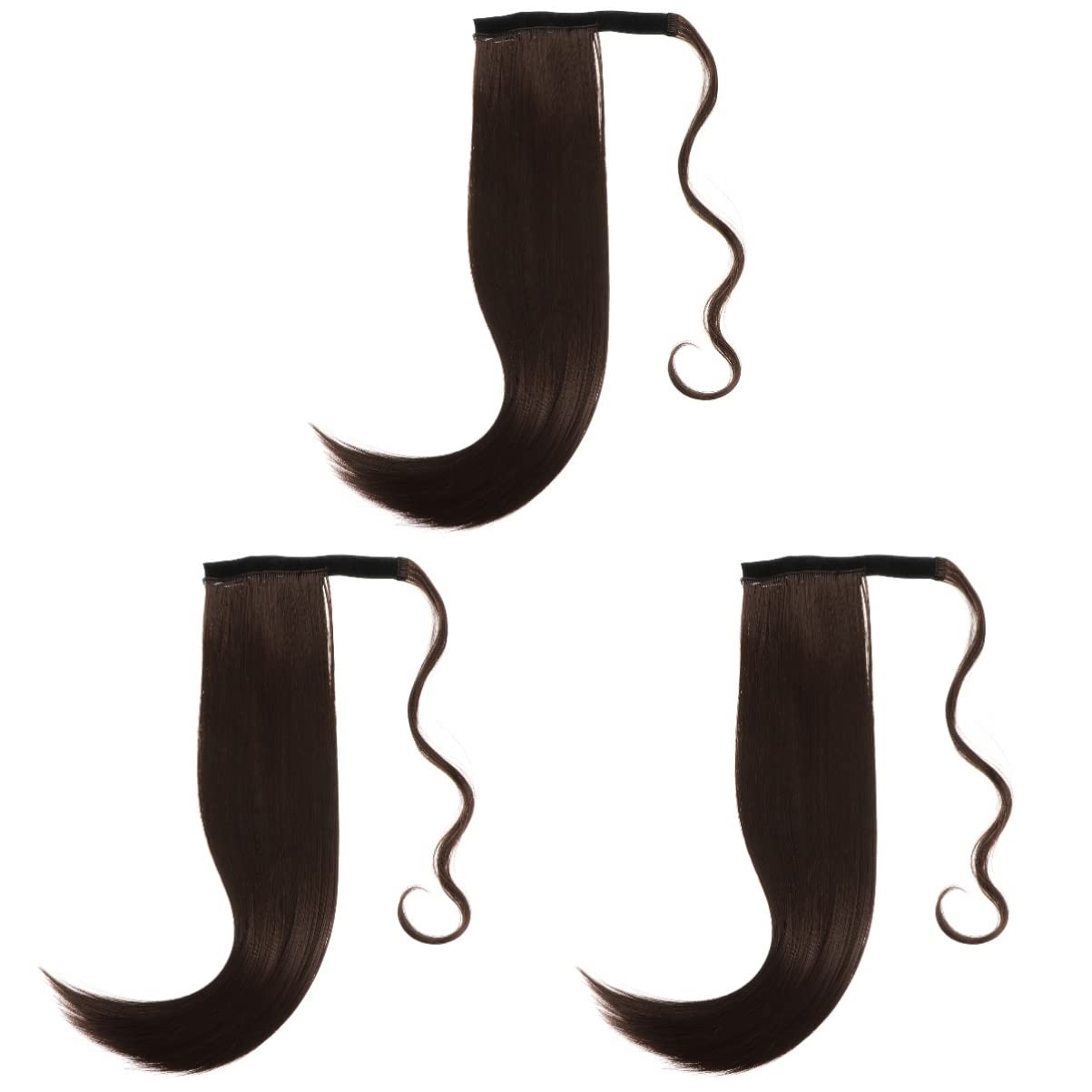 Extension queue de cheval bouclée synthétique pour coiffure volume - 8