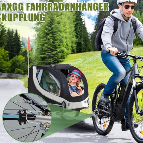 AXGG Fahrradanhänger Kupplung, Universal Fahrrad Anhängerkupplung mit Sicherungsstift,Kupplung Fahrradanhänger für Fahrradanhänger Kinder und Hundeanhänger Fahrrad