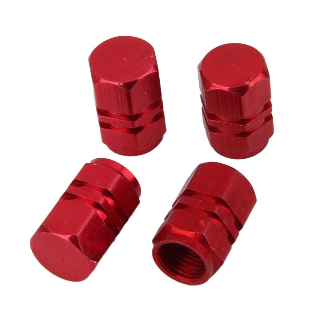 MYADDICTION 4X Aluminum Tire Wheel Rims Stem Air Valve Caps Tyre Cover Car Truck Red Motors | Parts & Accessories | Car & Truck Parts | Wheels Tires & Parts | Valve Stems & Caps-image-30