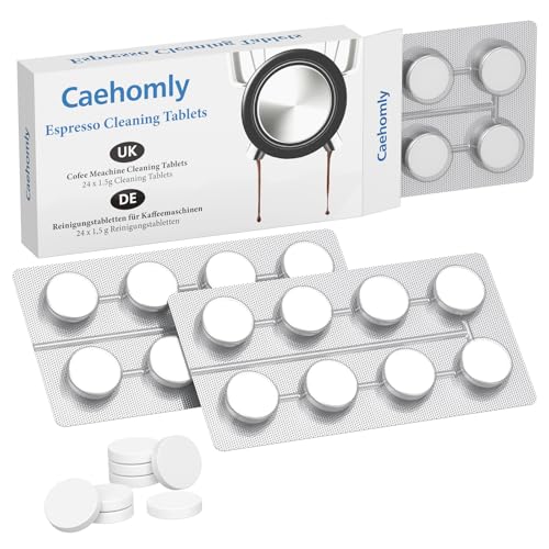 24er Pack x 1 5g Reinigungstabletten für Sage Espresso & Breville Reinigungstabletten für Kaffeevollautomaten zur Reinigung von Innenteilen und Siebträgern kombinierbar mit Entkalker