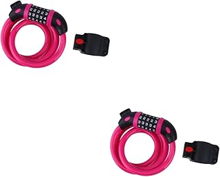 Toddmomy 2pcs 5 Mountain Bike Lock High Lock Cable Lock Heavy Duty Bike Lock Bicycle Cable Bike Cables Bike Combination Lock 5 Digit Bike Lock Chain Lock Bicycle Lock Password Accessories