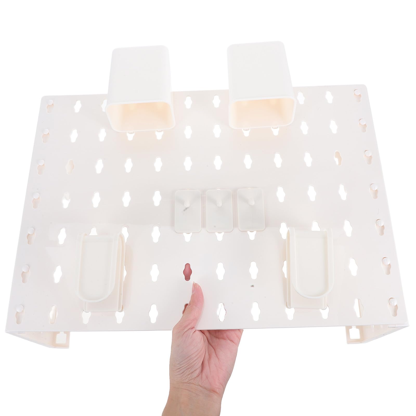 Plastica a Pannello Forato Bianco Organizzatore da Parete