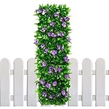 マットレス ウォーマー,人工 フェイク 拡張 可能 園芸 用品 花 付き,裏庭のプライバシースクリーン - ガーデン・パティオ・ポーチ・裏庭・屋外・デッキ・バルコニー・中庭・公園・門・墓地・アート植栽用