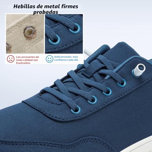 Miniatura 3 de Hobibear Zapatos Descalzos Anchos Unisex Sin Manos Para Mujer Y Hombre, Zapatos Descalzos, Minimalistas, Al Aire Libre, Para Correr, Caminar, Marine, 37 Eu Ancho