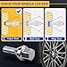 611-005 20pcs M12*1.25 Chrome Wheel Lug Bolts,25mm Thread Length 19mm Hex 2.4 inch Length for 14-23 Jeep Cherokee, 18-23 Compass, 15-23 Renegade, 15-17 Chrysler 200, 13-16 Dodge Dart 6511051AA