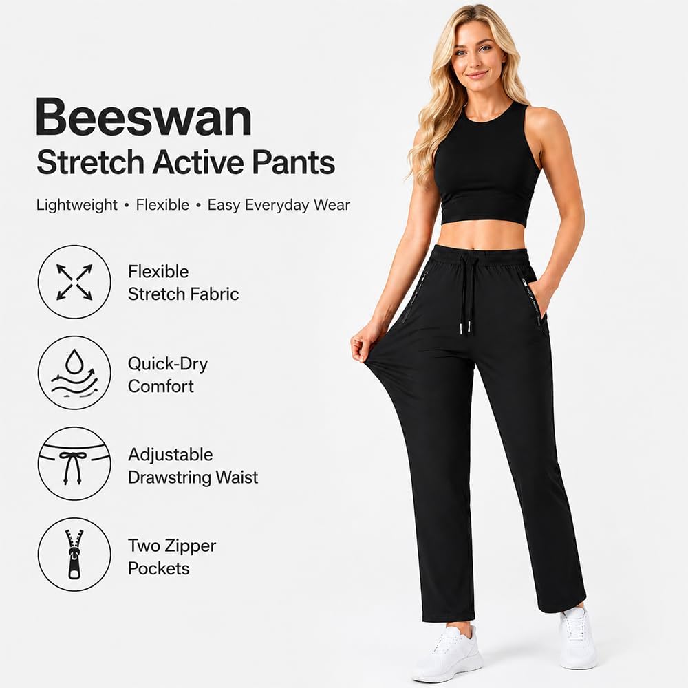 Beeswan Upgrade Stretch Active Pants for Women