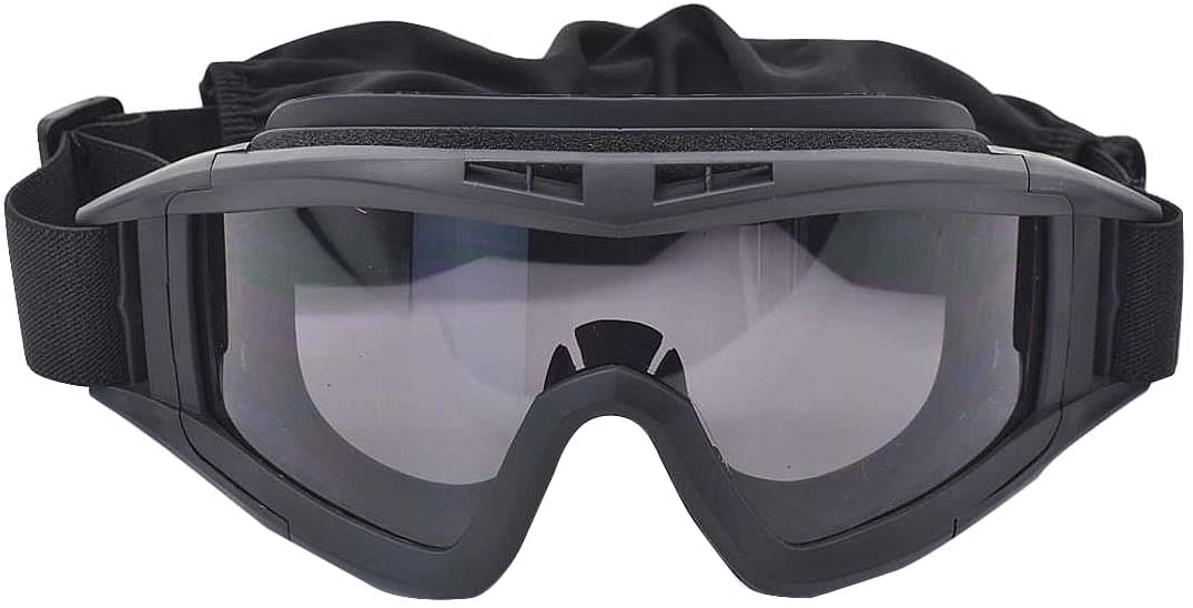 Masque Facial Résistant Au Vent Cagoule Masque Demi-Visage en Maille De Pistolet A Air Et Lunettes Tactiques, pour Halloween Et Jeu De Rôle De Paintball avec Pistolet A Air