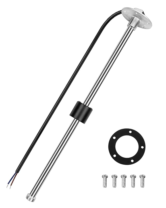 Sensor de nível de combustível HZSIFU 0–190 ohms em aço inoxidável – 40 cm