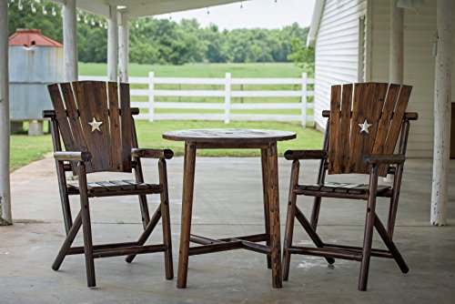Leigh Country Bar Arm Chair With Star #TOP1