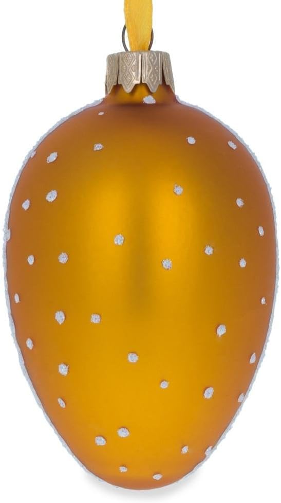 Santa with Lantern Glass Christmas Ornament 4 Inches - Image 9