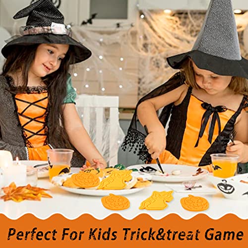 Tuxxzis 8 Pcs Halloween Cookie Cutters Set, 3D Pumpkin, Spooky Cat, Spider, Bat, Witch Hat, Ghost, Tombstone, Horror Castle Cookie Cutters For Party Baking Decoration #TOP5