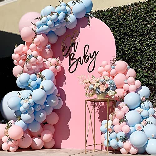 Rubfac 87Pcs Pastel Blue Balloons Different Sizes 18 12 10 5 Inches For Garland Arch, Premium Blue Latex Balloons For Birthday Wedding Baby Shower Bridal Shower Party Decorations #TOP6