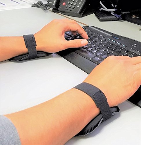 Ultragel Wristpal Wearable Gel Wrist Rest/Protector (3.5X4.5 Single, Black) #TOP2