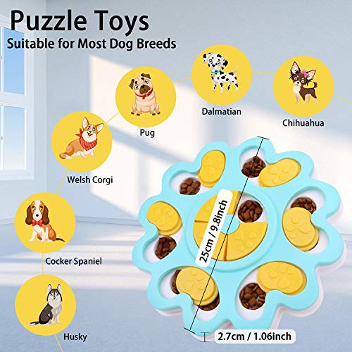 LC-dolida Smart Dog Puzzle Toys for Beginner, LC-dolida Puppy Treat Dispenser Interactive Dog Toy - Improve Your Dog's IQ, Specially Designed for Training Treats
