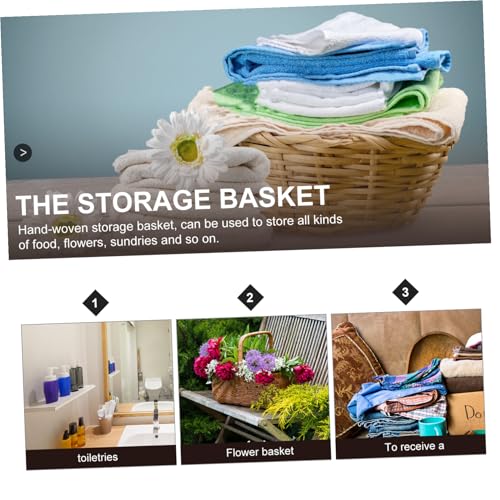 Panier de rangement en herbe marine à 3 compartiments pour trier vos accessoires - 4
