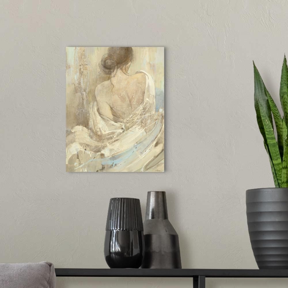 CANVAS ON DEMAND Abstract Figure Study I Canvas Wall Art Print by Albena Hristova, Abstract, Figurative, Home Decor, Figurative, Design Artwork,11" x14in